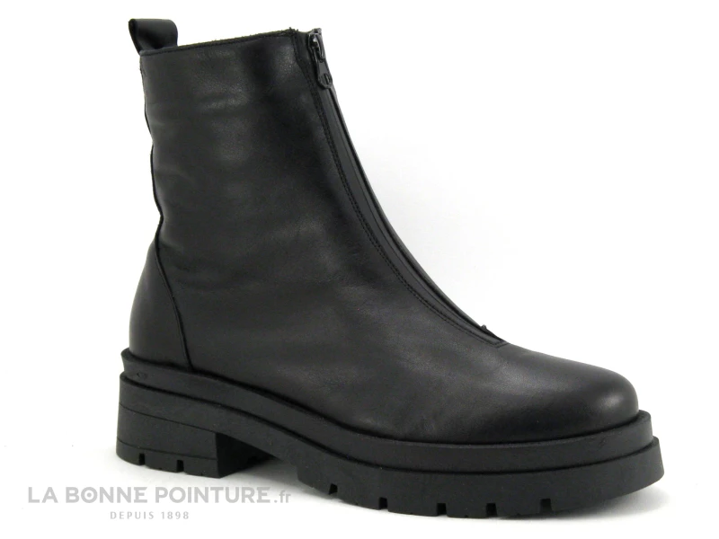 Morans VILMA Noir - Boots Femme Noire - Zip Dessus - Semelle Plateforme 3 Morans VILMA Noir - Boots Femme Noire - Zip Dessus - Semelle Plateforme