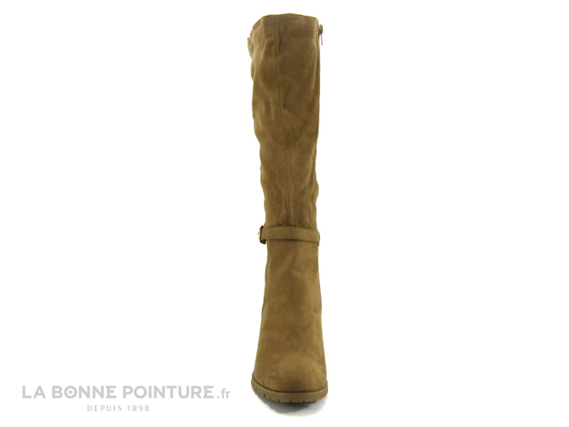 The Divine Factory QL4722 Beige - Botte Femme - Talon Bloc 4 The Divine Factory QL4722 Beige - Botte Femme - Talon Bloc – Image 2