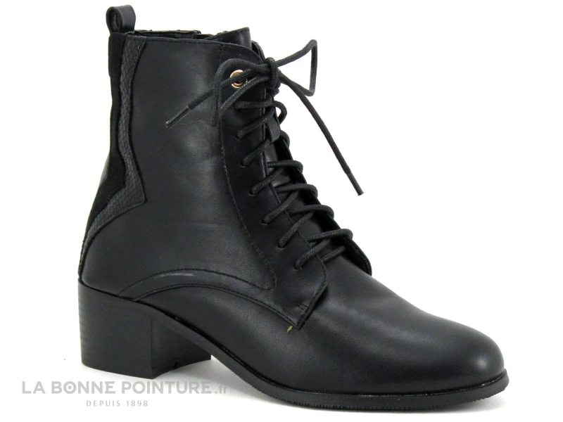 The Divine Factory QL4735 Noir - Arriere Python - Bottine A Lacet F 3 The Divine Factory QL4735 Noir - Arriere Python - Bottine A Lacet F