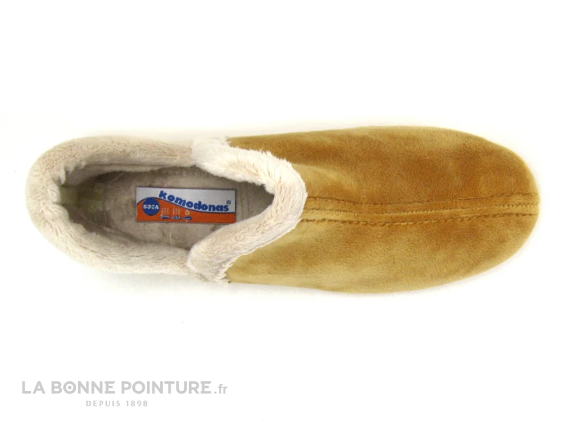 Komodonas Soca 0355 Dorado - Chausson Montant Femme Camel Et Beige 6 Komodonas Soca 0355 Dorado - Chausson Montant Femme Camel Et Beige – Image 4