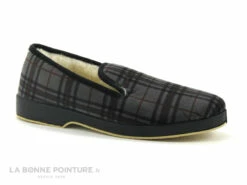 Saez CADETE Gris Noir Marron - Carreaux - Charentaise Femme