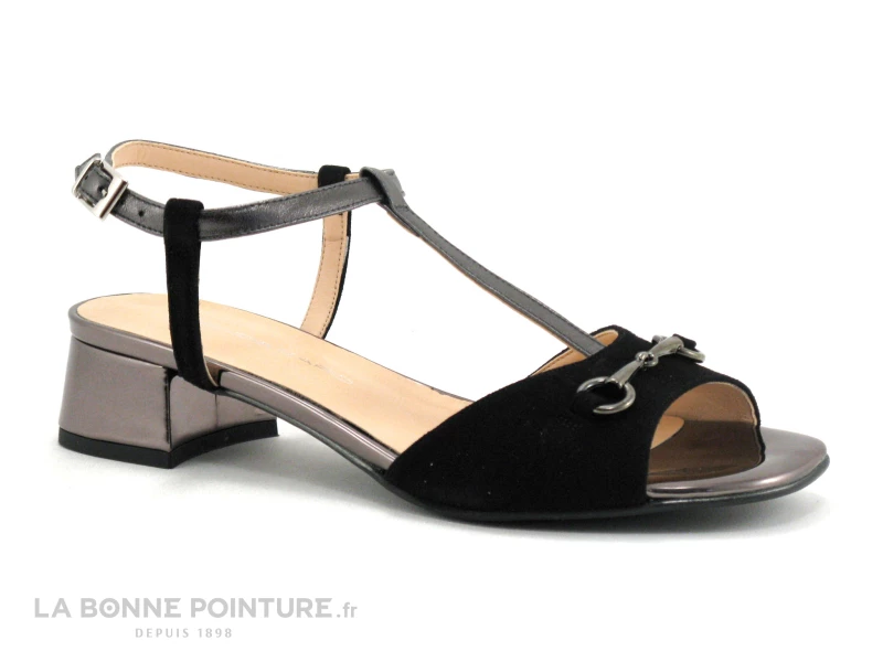 Brenda Zaro F3257 ZOE Noir Anthracite - Nu-pieds Bride Salome 3 Brenda Zaro F3257 ZOE Noir Anthracite - Nu-pieds Bride Salome