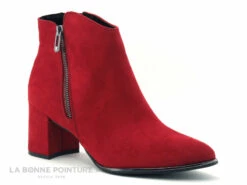 Marco Tozzi 2-25015-25 Red - Bottine Velours Rouge - Talon Large -LA BONNE POINTURE Soldes cd24607c73b9e66c561f35ea11d5d5ef img 5281.jpg 153839
