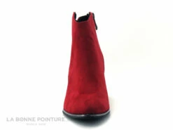 Marco Tozzi 2-25015-25 Red - Bottine Velours Rouge - Talon Large -LA BONNE POINTURE Soldes cd24607c73b9e66c561f35ea11d5d5ef img 5282.jpg 153835