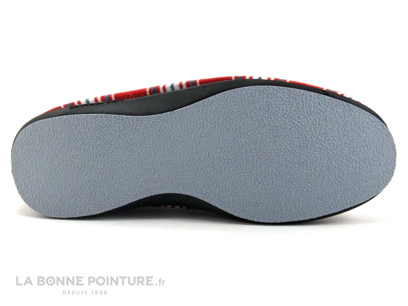 Semelflex TOMMFLEX Bordeaux - Rouge Ecossais - Charentaise Homme 9 Semelflex TOMMFLEX Bordeaux - Rouge Ecossais - Charentaise Homme – Image 7