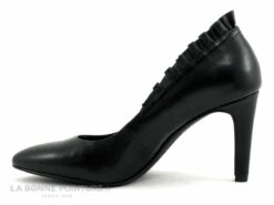 Tamaris 1-22451-23 Black Leather - Fronces - Escarpin Talon Aiguille -LA BONNE POINTURE Soldes cd24607c73b9e66c561f35ea11d5d5ef img 5388.jpg 138962