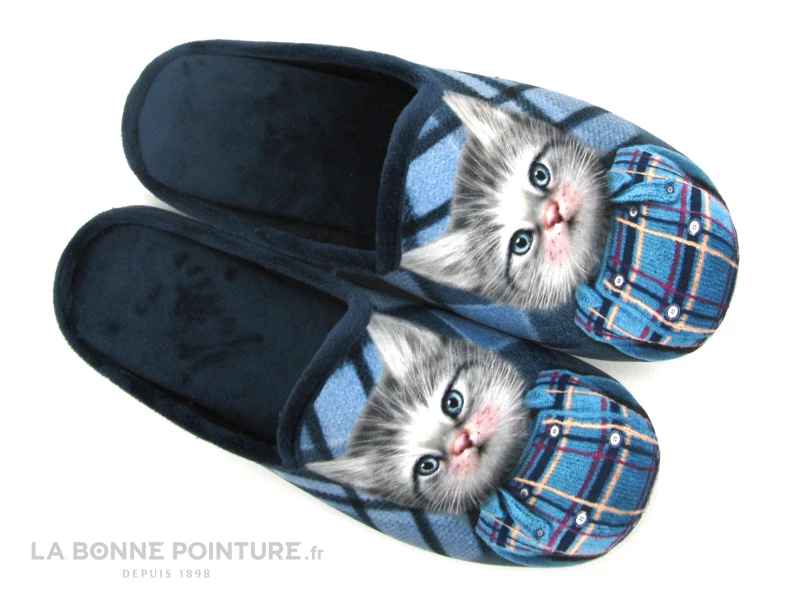 Maison Espadrille 9005-4 Marine - Pantoufle Femme Avec Chat 4 Maison Espadrille 9005-4 Marine - Pantoufle Femme Avec Chat – Image 2