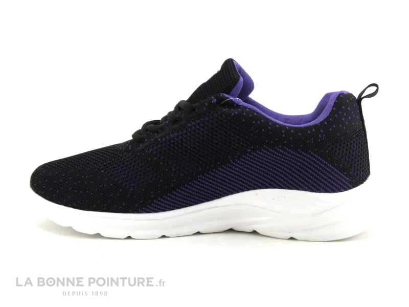 DT New York B387763 - Noir - Violet - Basket Maille Femme 4 DT New York B387763 - Noir - Violet - Basket Maille Femme – Image 2