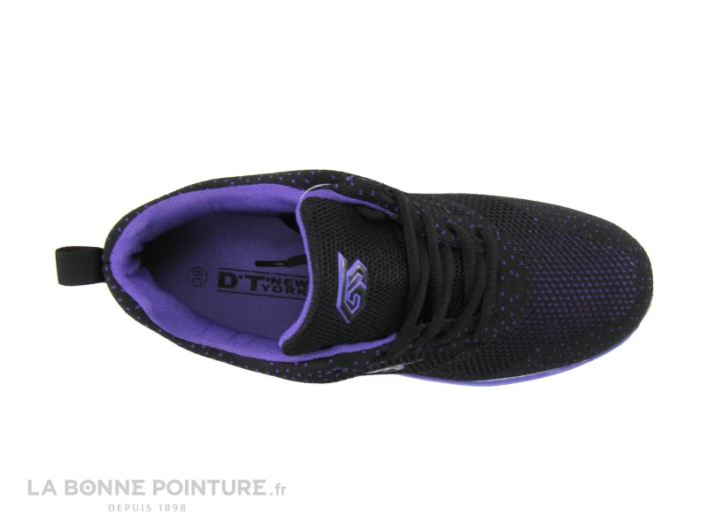 DT New York B387763 - Noir - Violet - Basket Maille Femme 5 DT New York B387763 - Noir - Violet - Basket Maille Femme – Image 3