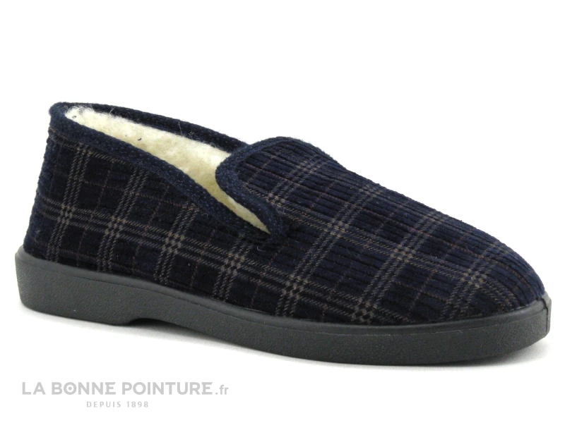 Lollans 001 8124 Marine - Velours Cotele - Charentaise Homme 3 Lollans 001 8124 Marine - Velours Cotele - Charentaise Homme