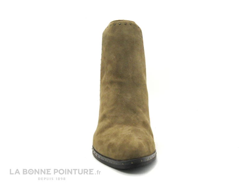 MamZelle NAGI Velours Vison - Clous - Boots Chelsea Talon Haut 4 MamZelle NAGI Velours Vison - Clous - Boots Chelsea Talon Haut – Image 2