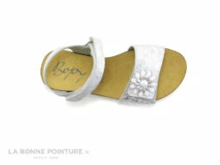 Bopy EVALNA Blanc - Argent 2 Brides Velcro - Fleur - Sandale Fille -LA BONNE POINTURE Soldes cd24607c73b9e66c561f35ea11d5d5ef img 5590.jpg 135179