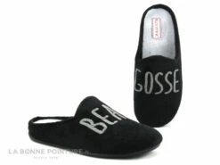 Koomac MAMORE Noir - Beau Gosse - Pantoufle Mule Homme