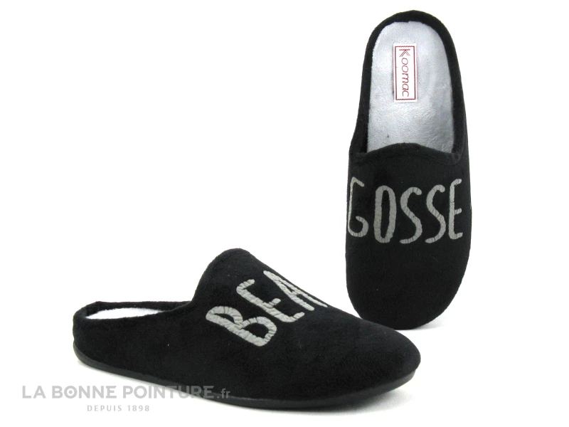 Koomac MAMORE Noir - Beau Gosse - Pantoufle Mule Homme 7 Koomac MAMORE Noir - Beau Gosse - Pantoufle Mule Homme – Image 5