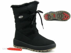 Olang Nora Tex Crampons Noir Botte Fourree Femme