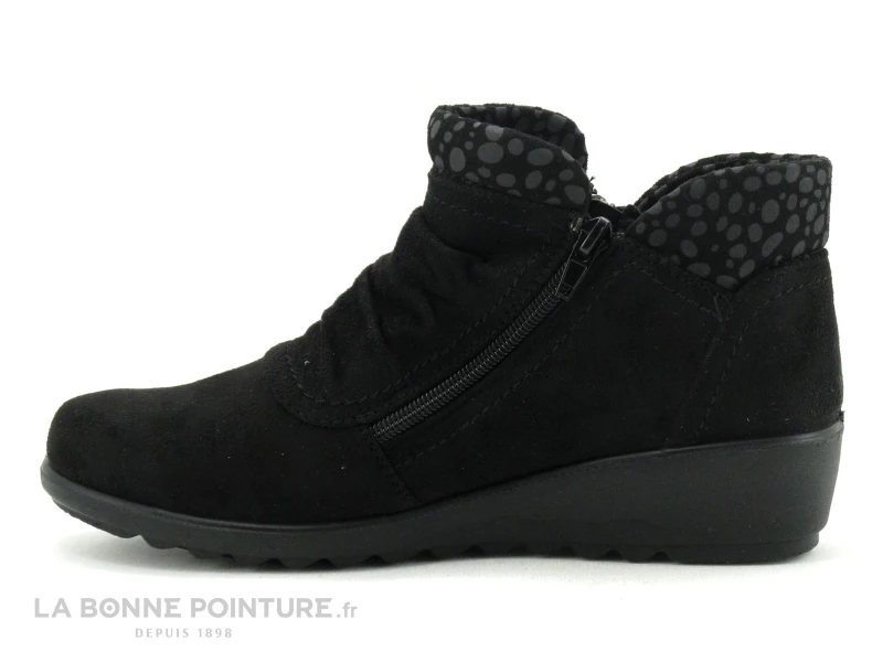 Sweet R 548-04-014-0 - Noir - Pois Gris - Bottine Femme 4 Sweet R 548-04-014-0 - Noir - Pois Gris - Bottine Femme – Image 2