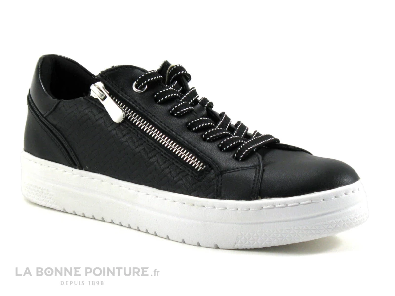 Marco Tozzi 2-23718-28 Black Comb - Basket Noire Femme 3 Marco Tozzi 2-23718-28 Black Comb - Basket Noire Femme