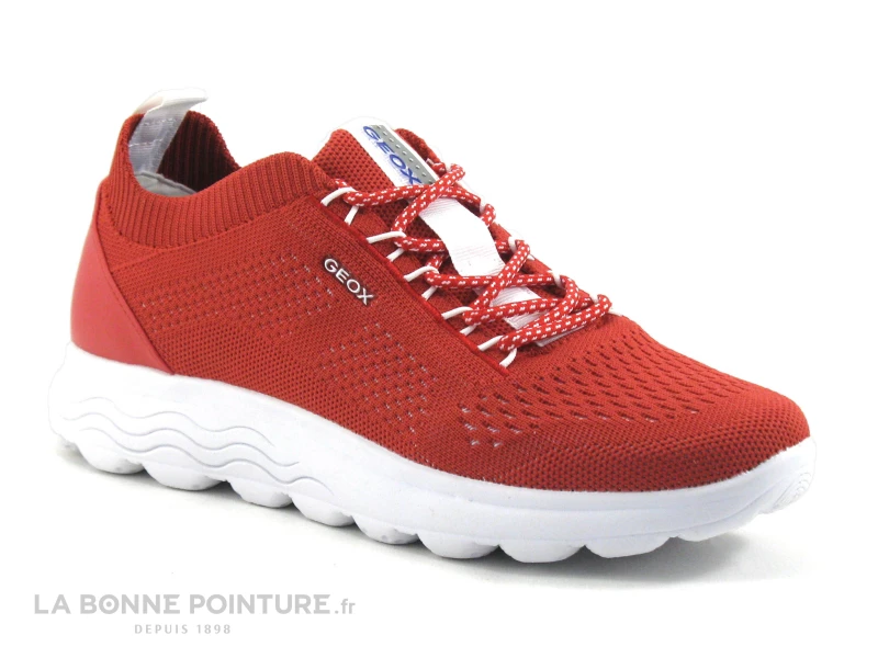 Geox D15NUA - SPHERICA Red - Basket Rouge Femme 3 Geox D15NUA - SPHERICA Red - Basket Rouge Femme
