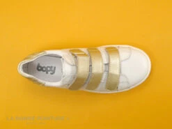 Bopy SAKOVEL Blanc Or - Basket Fille 3 Velcros -LA BONNE POINTURE Soldes cd24607c73b9e66c561f35ea11d5d5ef img 5941.jpg 166692