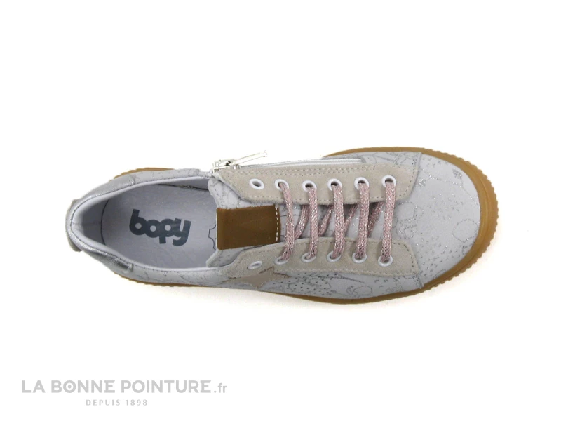 Bopy SANPAOLI Blanc - Etoile Rose - Basket Ville Fille 8 Bopy SANPAOLI Blanc - Etoile Rose - Basket Ville Fille – Image 6