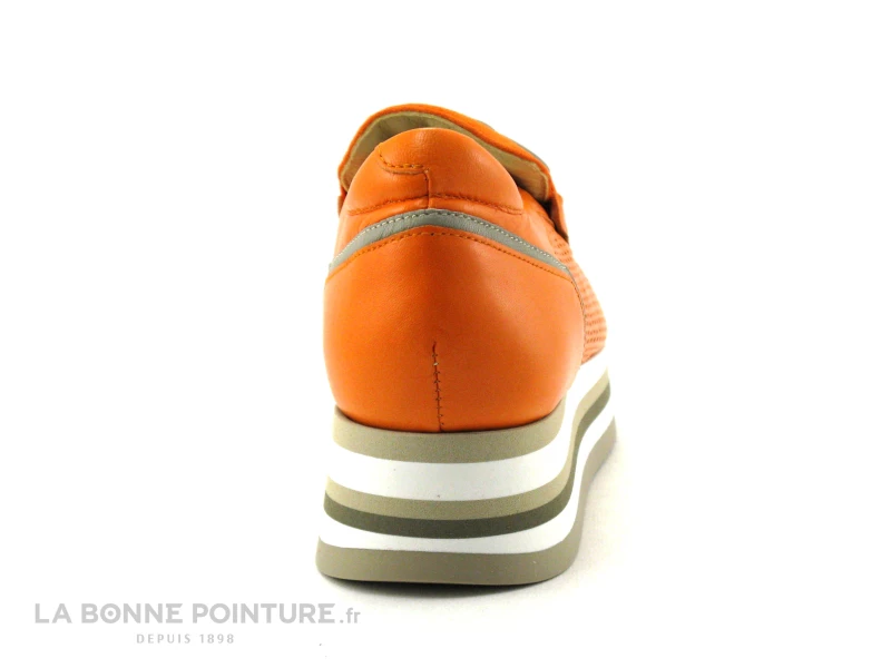 Softwaves CASSIE Mandarine - Mocassin Ajoure - Semelle Compensee 6 Softwaves CASSIE Mandarine - Mocassin Ajoure - Semelle Compensee – Image 4