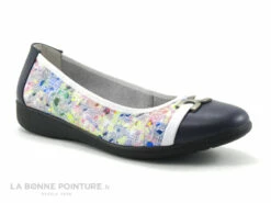 Inea INDIRA Blanc Multicolore - Ballerine Femme