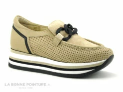 Softwaves CASSIE Camel - Mocassin Compense Femme