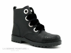 MKids MESALI MK6778F8IA Noir - Lacet Velours - Boots Crampons