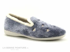 Ouf Tempo Mulay Bleu - Peluche - Chausson Femme