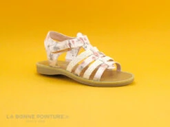 Chipie VERSA Flower - Blanc Rose Vert Glitter - Sandale Fille