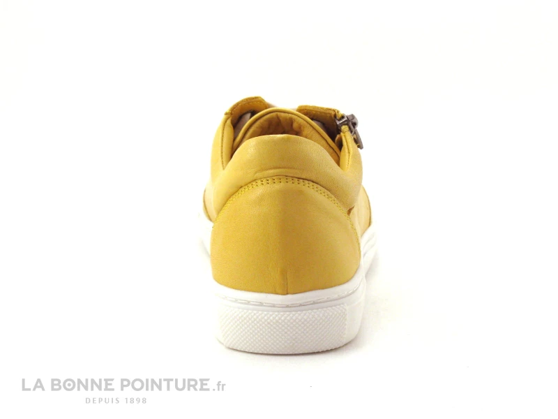 Morans EZOLE Moutarde - Basket Basse Femme Cuir Jaune 4 Morans EZOLE Moutarde - Basket Basse Femme Cuir Jaune – Image 2