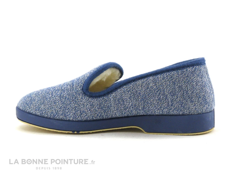 Saez CADETE Bleu - Charentaise Femme Fourree Laine 4 Saez CADETE Bleu - Charentaise Femme Fourree Laine – Image 2
