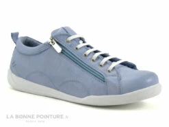 Andrea Conti 0063612-821 Bleu Pastel - Basket Cuir Femme