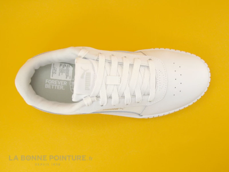 Puma CARINA 2-0 385849-02 White Silver - Basket Blanche Femme 8 Puma CARINA 2-0 385849-02 White Silver - Basket Blanche Femme – Image 6