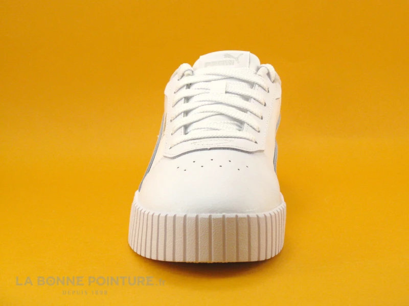 Puma CARINA 2-0 385849-02 White Silver - Basket Blanche Femme 4 Puma CARINA 2-0 385849-02 White Silver - Basket Blanche Femme – Image 2