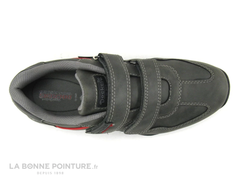 Dockers 44BN006-650120 - Basket Grise Homme - 2 Velcros 8 Dockers 44BN006-650120 - Basket Grise Homme - 2 Velcros – Image 6