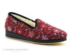 Semelflex CALOZOE Bordeaux - Broderies - Charentaise Femme