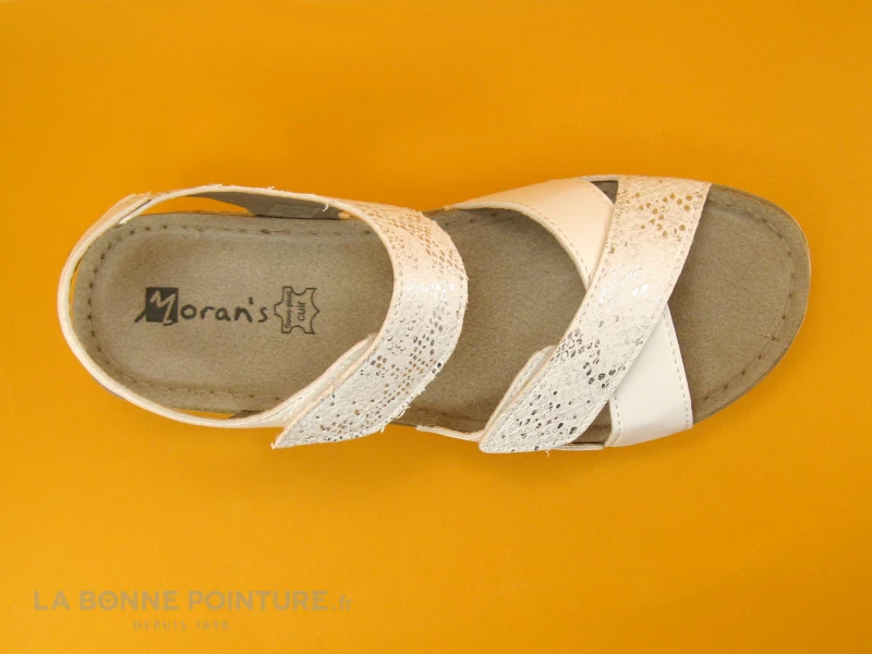 Morans MEFFET Blanc Argent - Nu-pieds Femme Avec Brides A Scratch 5 Morans MEFFET Blanc Argent - Nu-pieds Femme Avec Brides A Scratch – Image 3