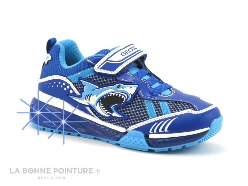 Geox BAYONYC J25FEA Royal Sky - Basket GARCON 3 Geox BAYONYC J25FEA Royal Sky - Basket GARCON
