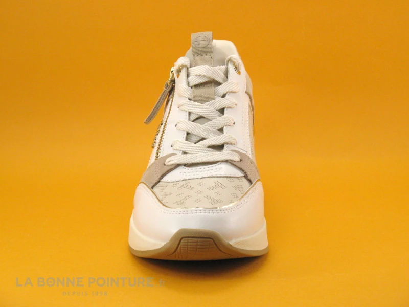 Tamaris 1-23703-20 White Comb - Basket Blanche A Talon Compense 4 Tamaris 1-23703-20 White Comb - Basket Blanche A Talon Compense – Image 2