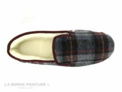 Airplum POLAINE Bordeaux Gris - Chausson Homme Fourre Laine -LA BONNE POINTURE Soldes cd24607c73b9e66c561f35ea11d5d5ef img 6500.jpg 155218