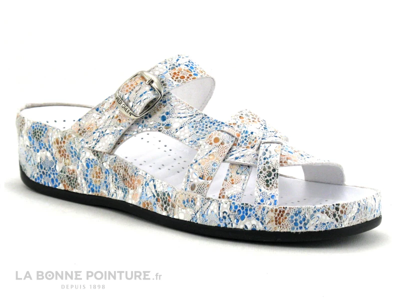 Pedi Girl XANT DB Myosotis - Cuir Fleuri - Mule Reglable Femme 7 Pedi Girl XANT DB Myosotis - Cuir Fleuri - Mule Reglable Femme – Image 5