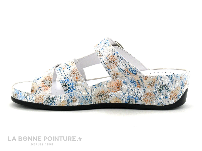 Pedi Girl XANT DB Myosotis - Cuir Fleuri - Mule Reglable Femme 5 Pedi Girl XANT DB Myosotis - Cuir Fleuri - Mule Reglable Femme – Image 3