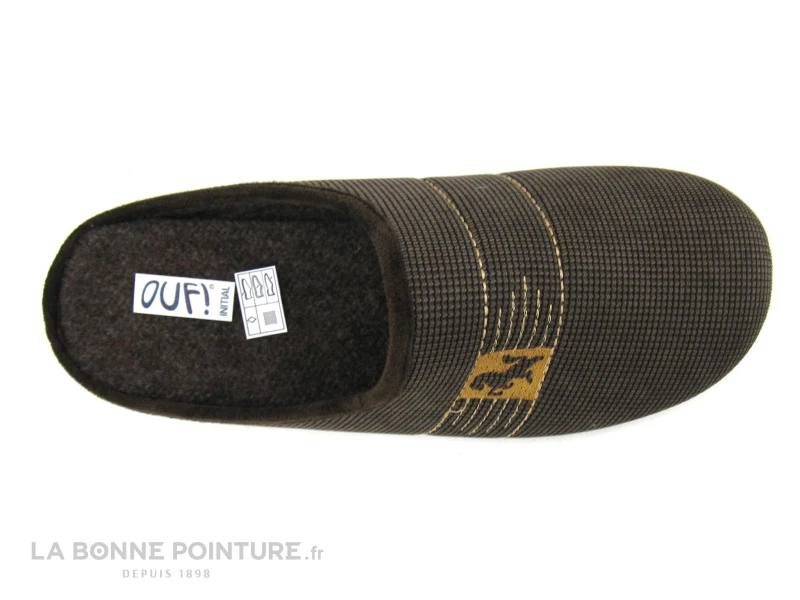 Ouf Initial BANQUET Marron - Pantoufle Mule Homme 5 Ouf Initial BANQUET Marron - Pantoufle Mule Homme – Image 3