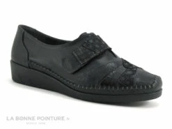 3 Points De Suspension KIAPUR 18382 Noir - Chaussure Velcro