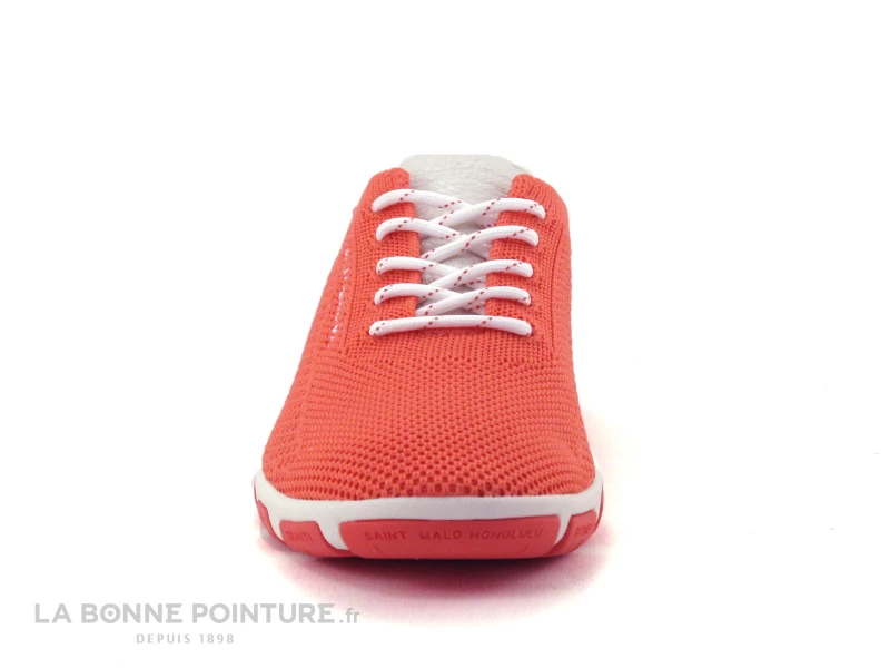 TBS JAZARIA Q7086 - Sneakers Flyknit Eco Pet Corail - Basket Orange Femme 4 TBS JAZARIA Q7086 - Sneakers Flyknit Eco Pet Corail - Basket Orange Femme – Image 2