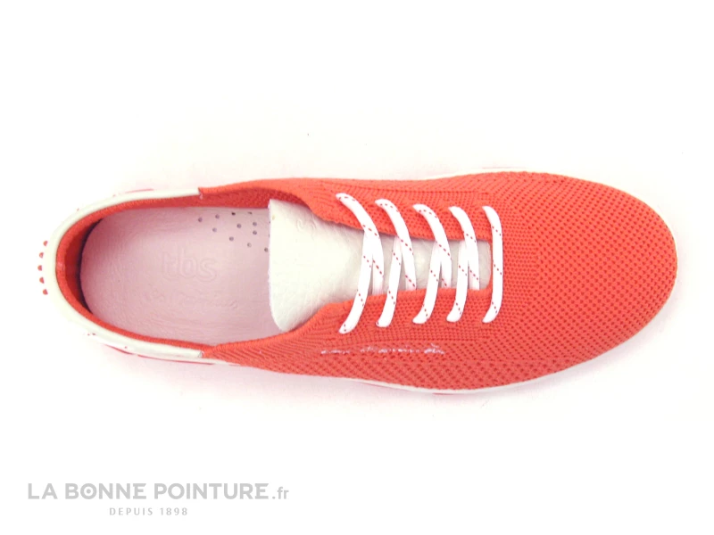 TBS JAZARIA Q7086 - Sneakers Flyknit Eco Pet Corail - Basket Orange Femme 8 TBS JAZARIA Q7086 - Sneakers Flyknit Eco Pet Corail - Basket Orange Femme – Image 6