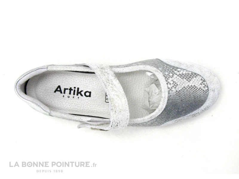 Artika MENOURE Silver 862001 - Ballerine Argent Avec Bride A Scratch 8 Artika MENOURE Silver 862001 - Ballerine Argent Avec Bride A Scratch – Image 6