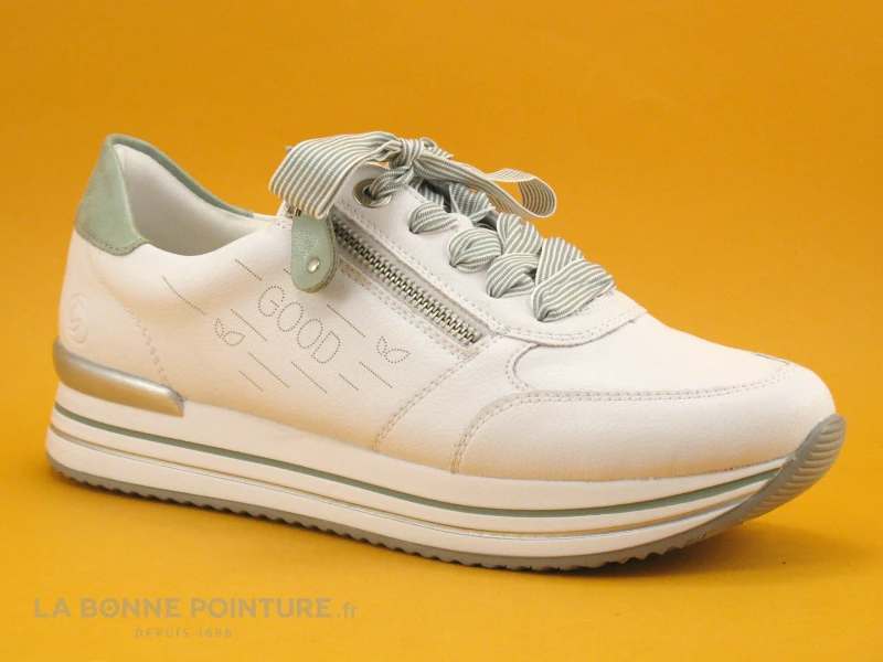 Remonte D131381 Rock Odense - Blanc Vert - Basket Ville Femme 3 Remonte D131381 Rock Odense - Blanc Vert - Basket Ville Femme