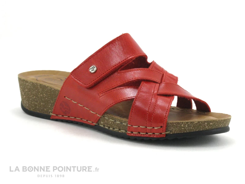 Fly Flot FLAXO Rouge - Mule Femme Reglable Avec Scratch 3 Fly Flot FLAXO Rouge - Mule Femme Reglable Avec Scratch